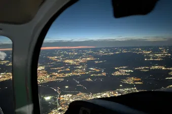 ✈️ Nachtflug Süddeutschland