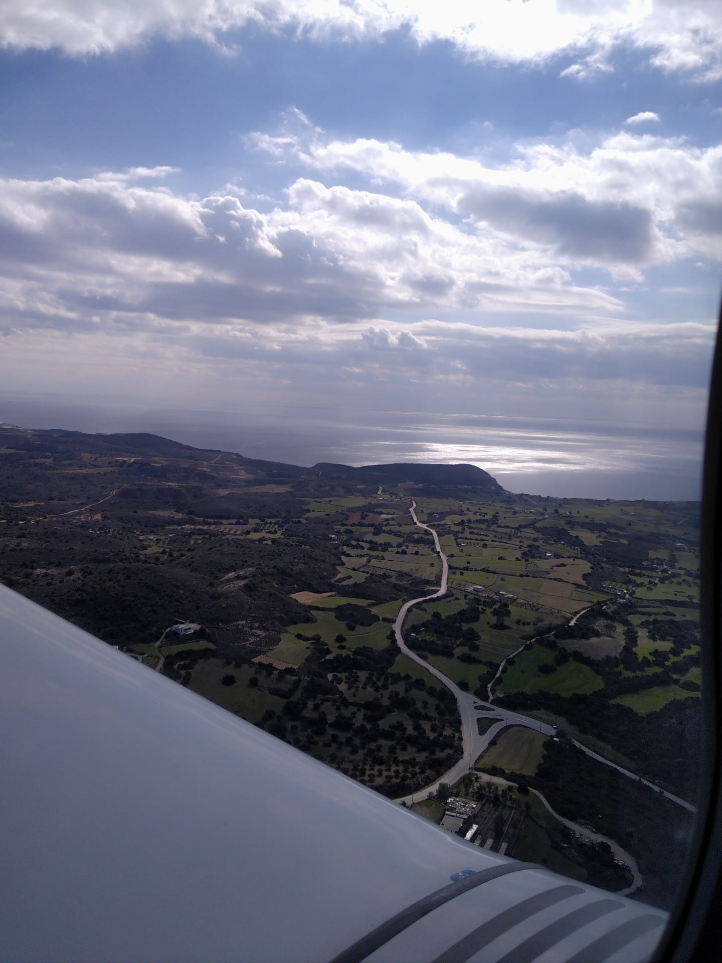 View departing the airfield