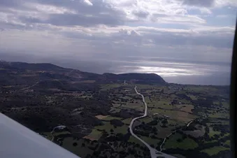 View departing the airfield