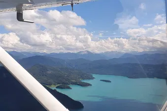 Die Alpen sind von oben sehr beeindruckend