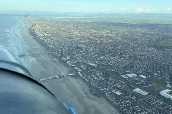 Blackpool shortly after take off