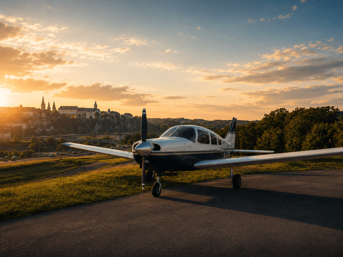 Vue extérieure du Piper PA28