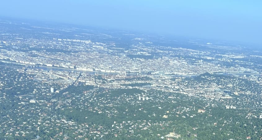 Budapest-Szentendre from above