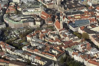 Über der Altstadt von München