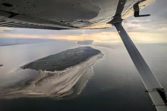 Rundflug über die ostfriesischen Inseln