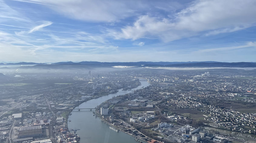 Sightseeing flight around Basel