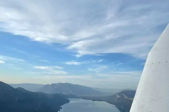 Vol au dessus du Lac du Bourget
