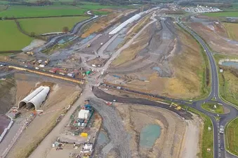 HS2 project from the air