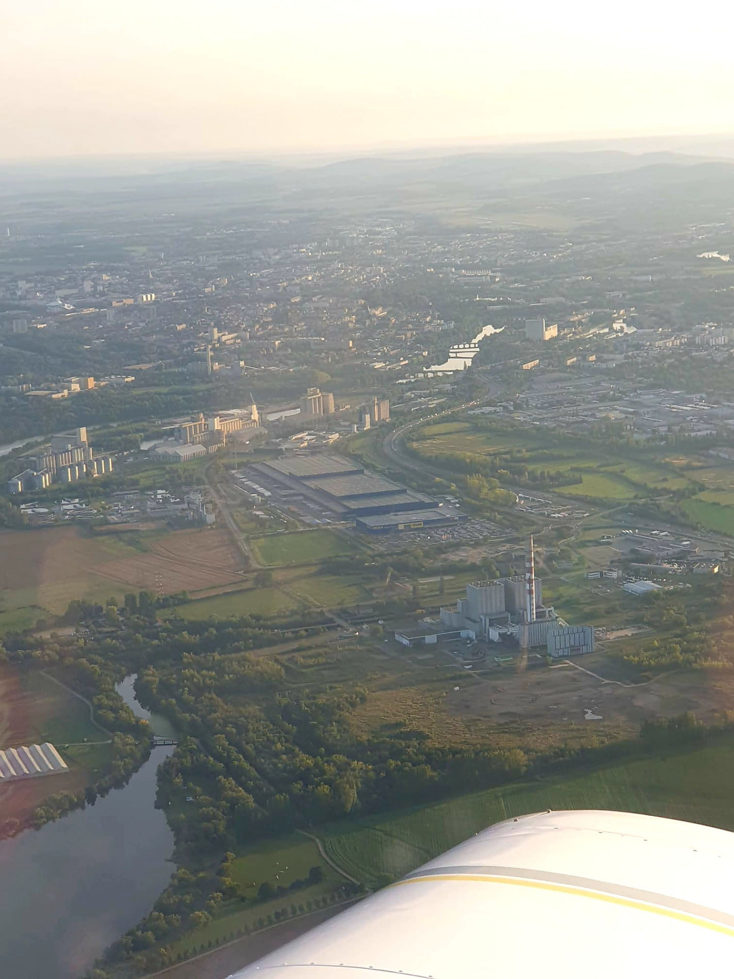 Tour de Metz en avion