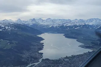 Scenic flight to Jungfrau