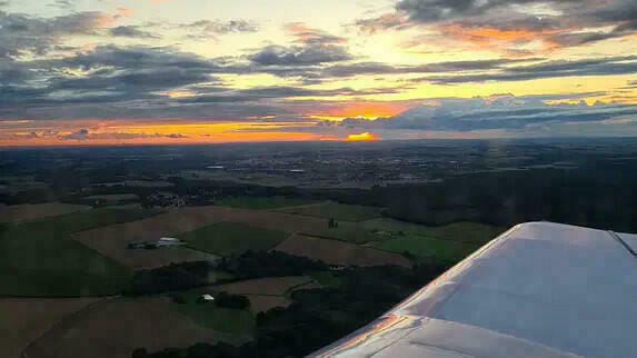 Couché du soleil vue sur Paris