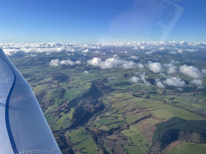 Excursion flight from Turweston to Abergavenny in Wales
