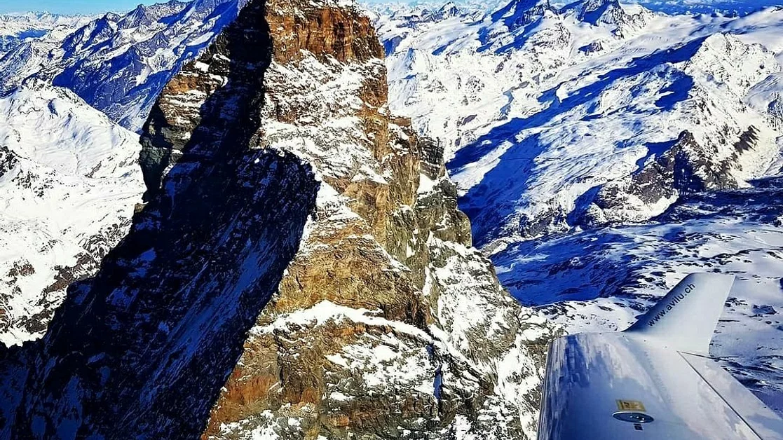 Panoramic Flight over the Swiss Alps (Matterhorn)