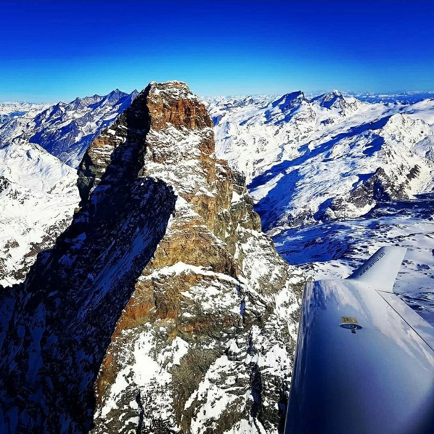 Panoramic Flight over the Swiss Alps (Matterhorn)