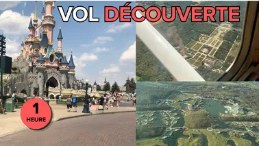 Disney, châteaux & Seine-et-Marne vus du ciel