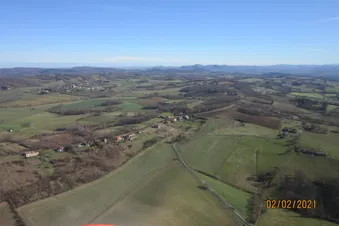 Survolez Carcassonne Château Monsegur Mont Valier