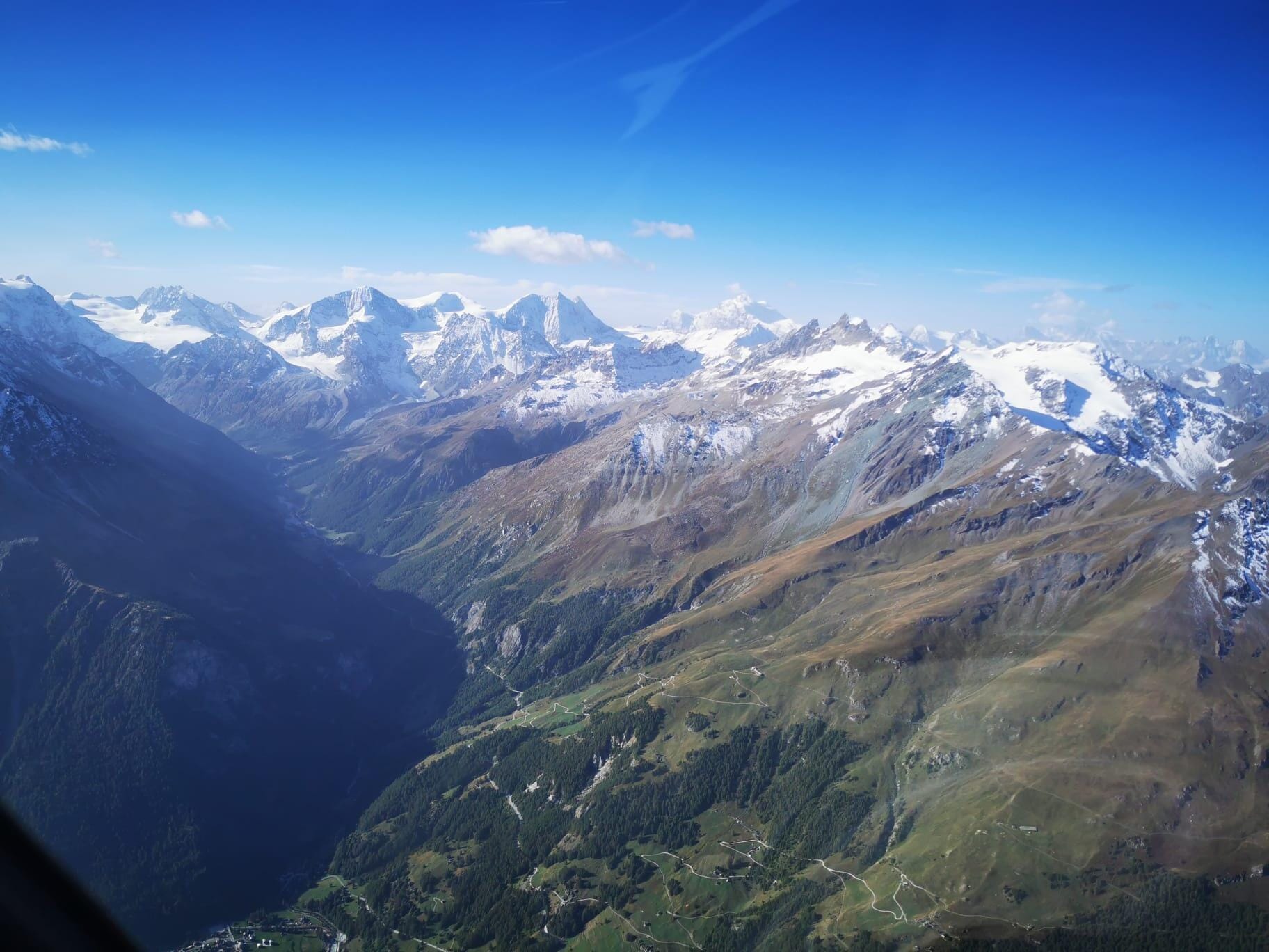 Vol panoramique (Alpes) : Anniviers, Hérens, Bagne en hélico