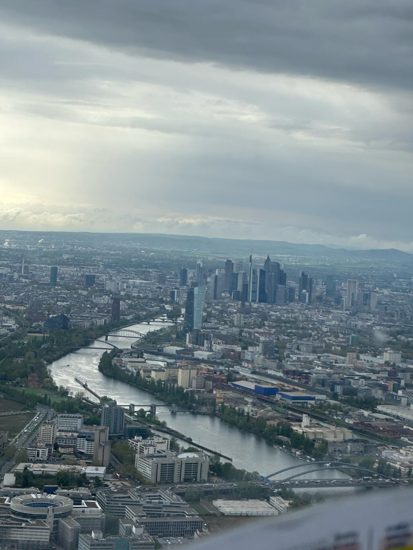 Das Rhein Main Gebiet von oben
