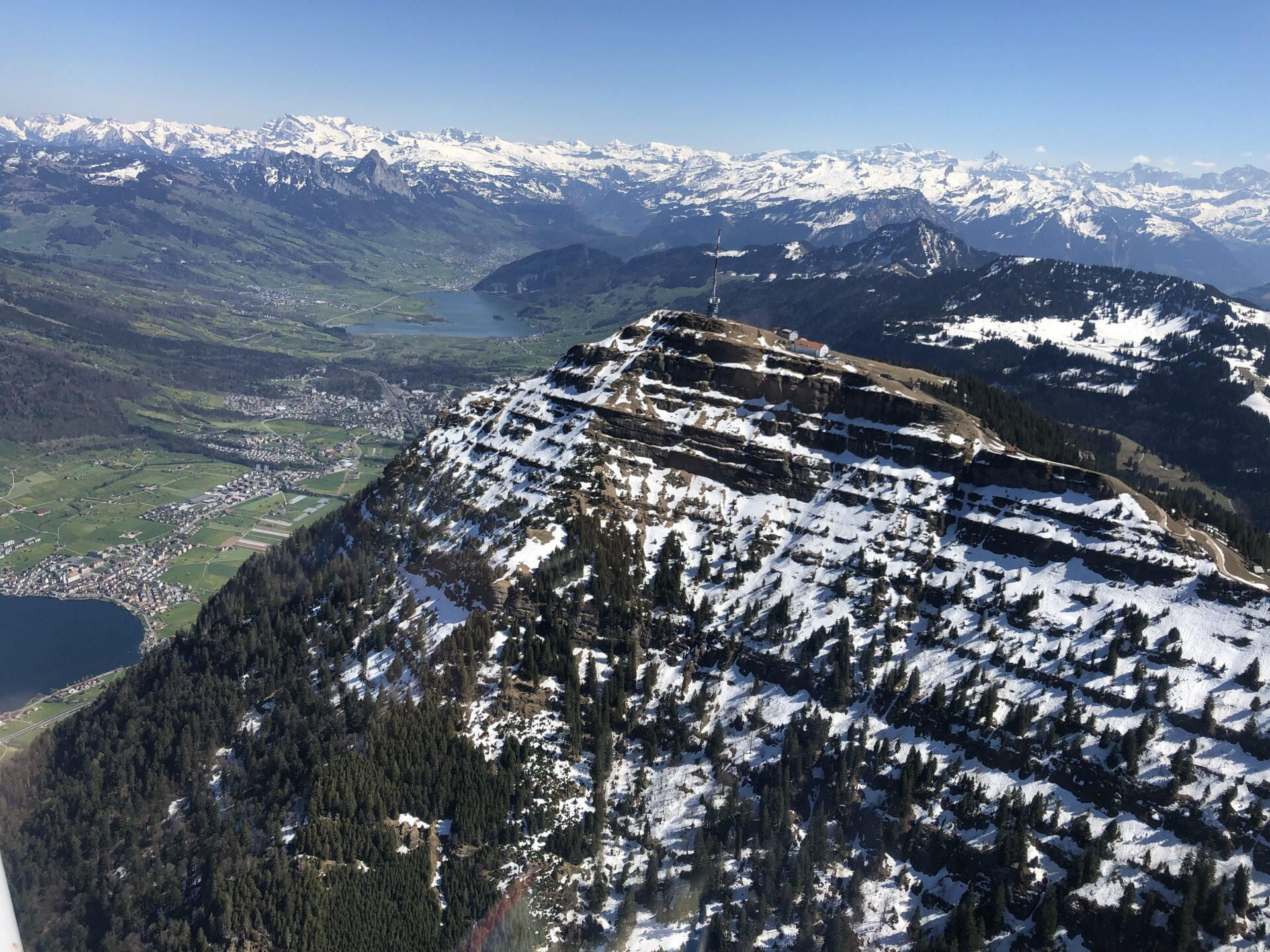 Flug zum grossen und kleinen Mythen und über die Rigi retour