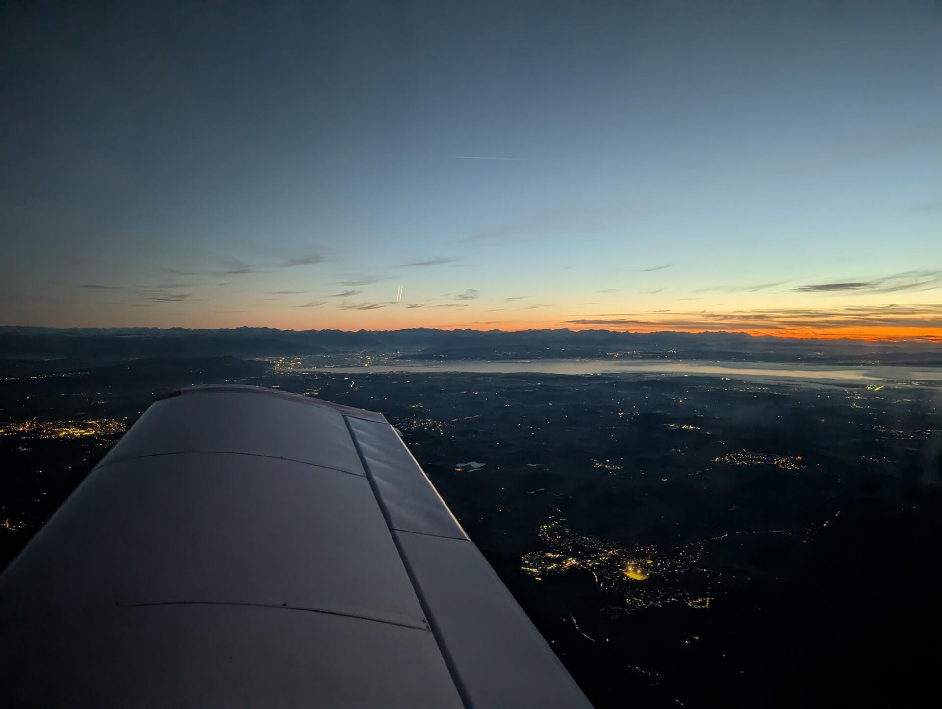 ✈️ Nachtflug Süddeutschland