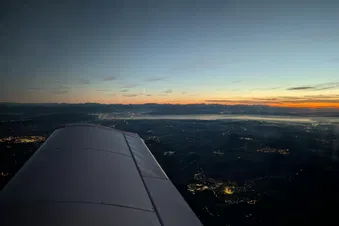 ✈️ Nachtflug Süddeutschland