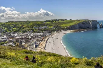 Survol de la côte Normande : Étretat - Deauville