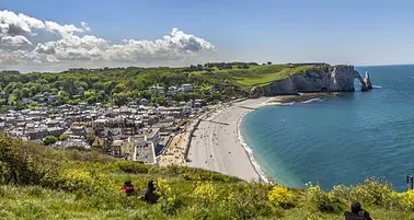 Survol de la côte Normande : Étretat - Deauville