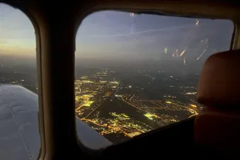 Lichtermeer von München bei Nacht