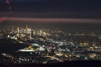 NIGHTFLIGHT🌃 SKYLINE/ Nachtflug Frankfurt