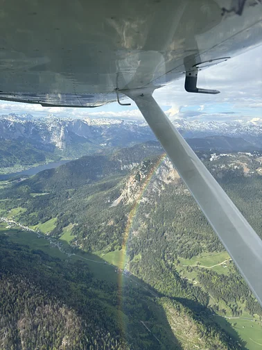 Rundflug über die Alpen