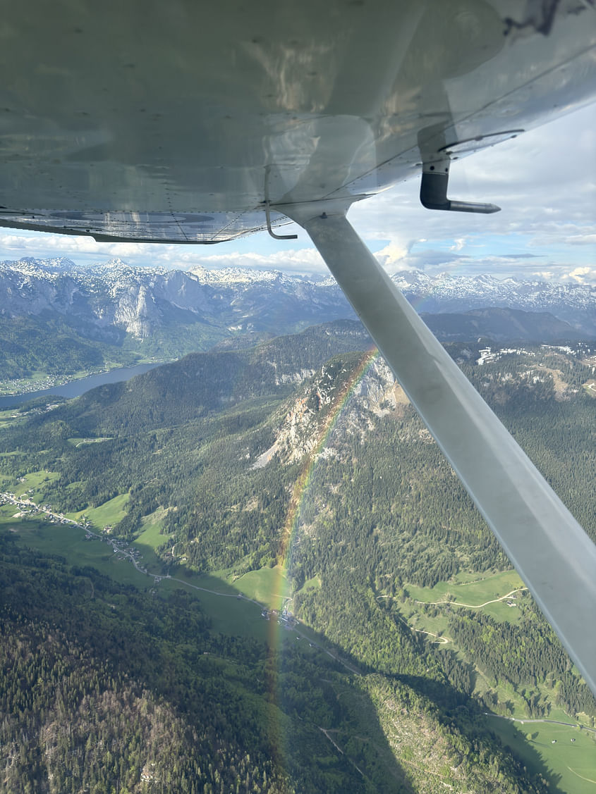 Rundflug über die Alpen