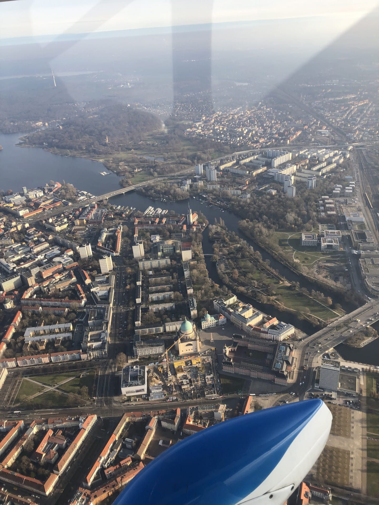 Entdecke Potsdam, Schlösser, Seenlandschaft aus der Luft