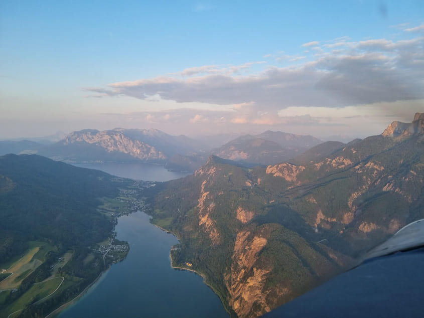 Rundflug um den Attersee