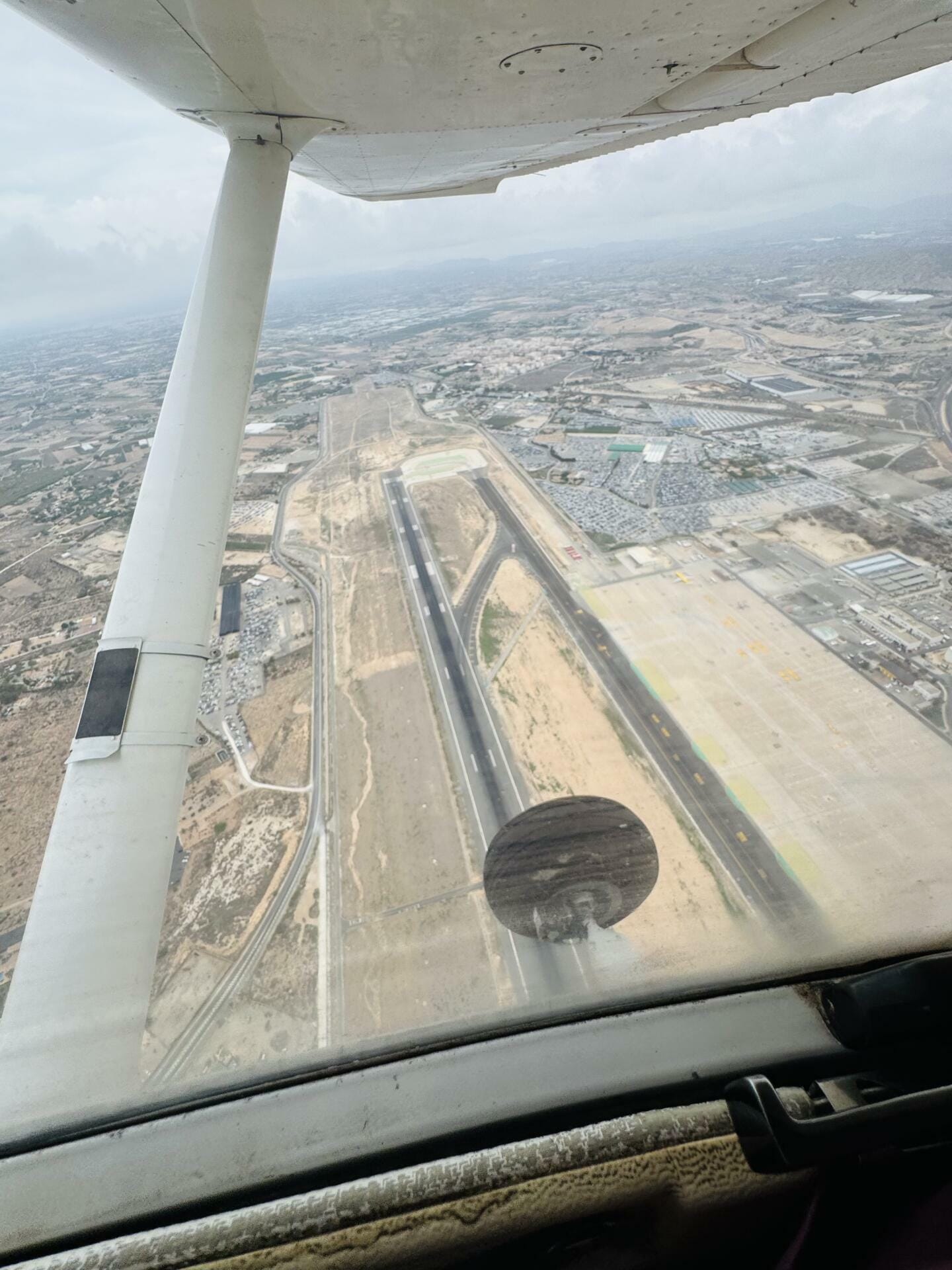 Above the Alicante Airport