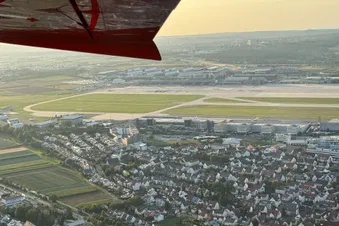 Stuttgarter Flughafen aus der Luft
