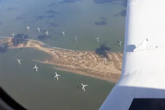 Cruising Flight Over the Coast