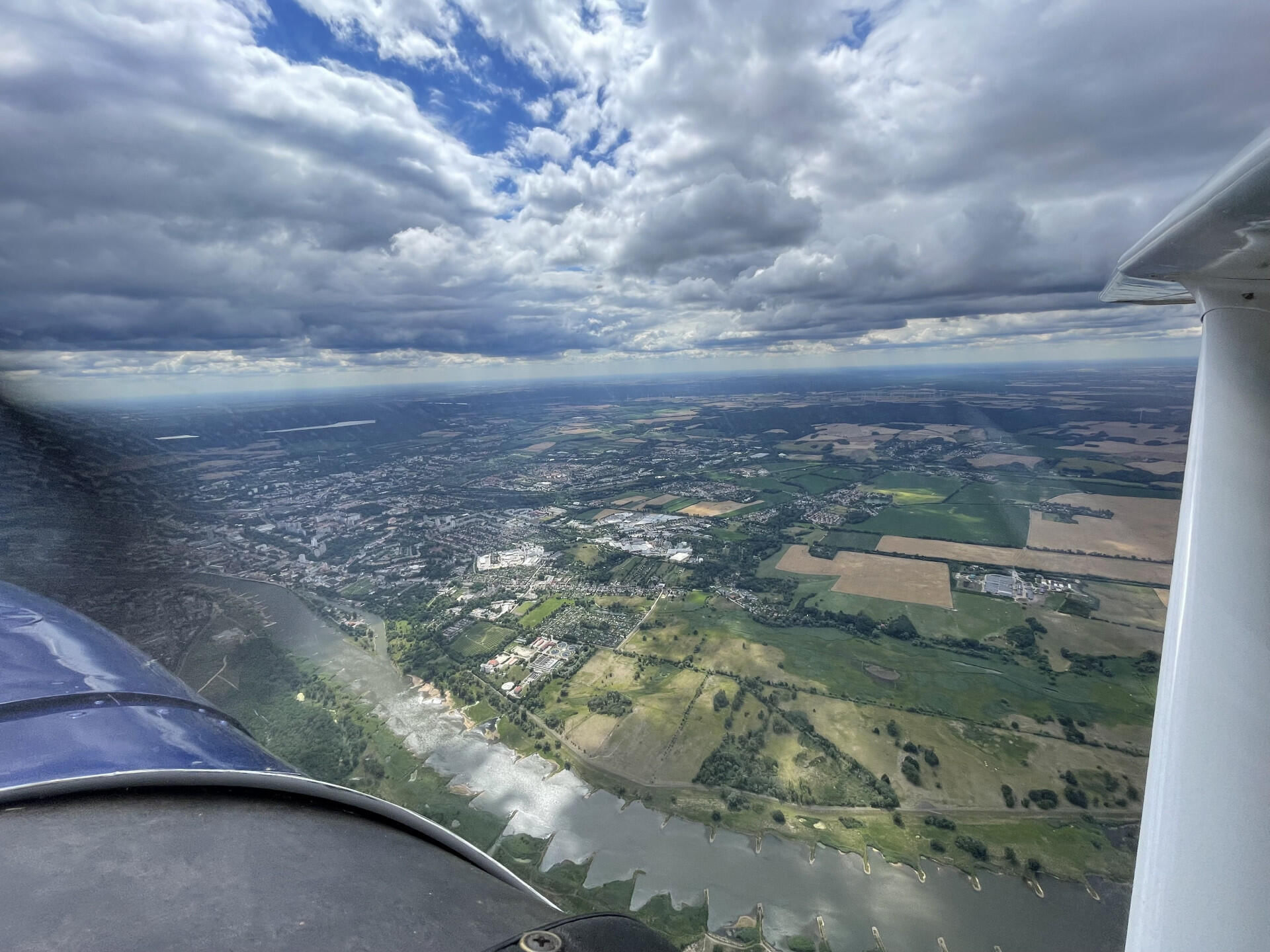Kleiner Rundflug zum Schiffshebewerk und zur Oder