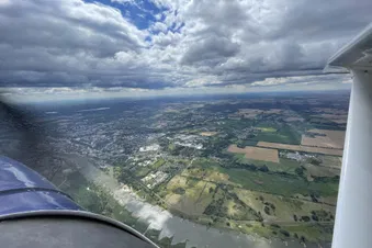 Kleiner Rundflug zum Schiffshebewerk und zur Oder