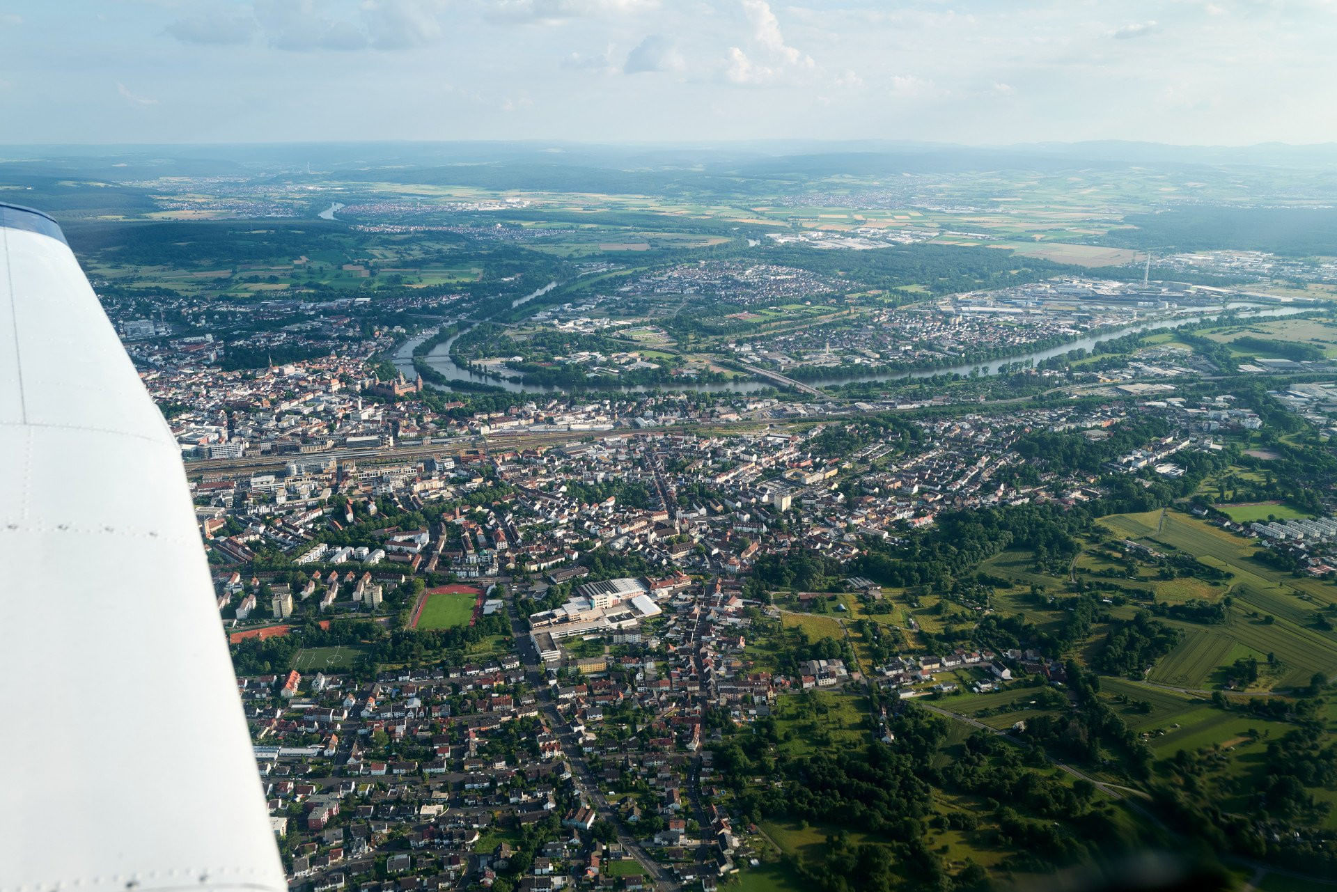 So schaut Landschaft von oben aus