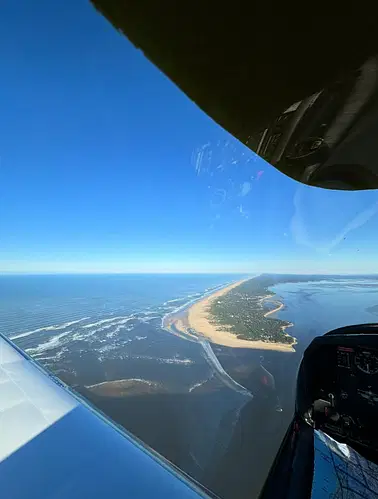 Survol du Bassin d'Arcachon