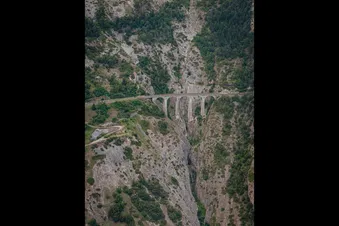 La rampe sud du chemin de fer du Lötschberg