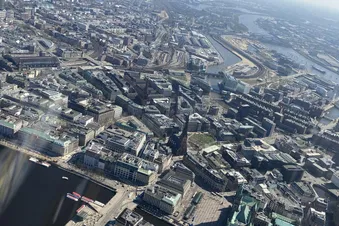 Cuxhaven entlang der Elbe nach Hamburg - von Oben Endecken