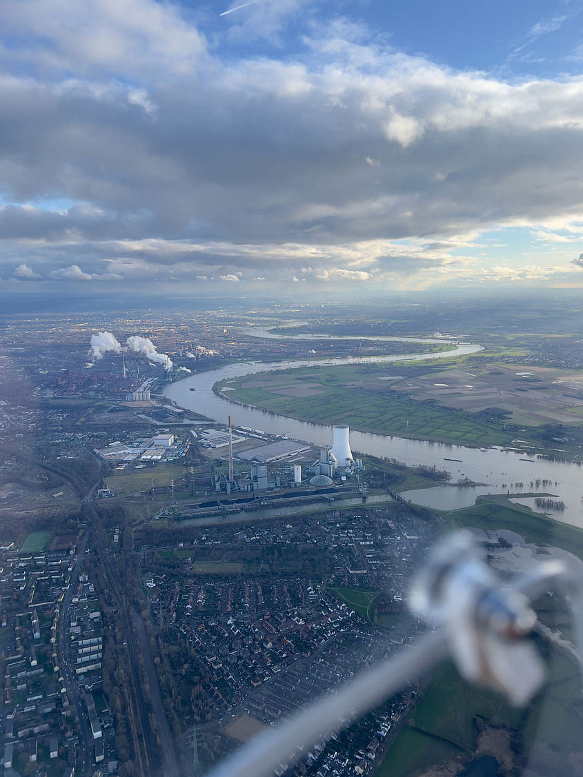 Rundflug Niederrhein - Ruhrgebiet