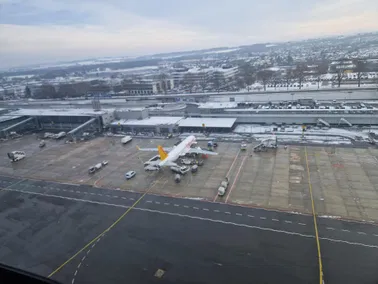 Flughafen Dortmund, Ruhrgebiet und zurück ins Münsterland