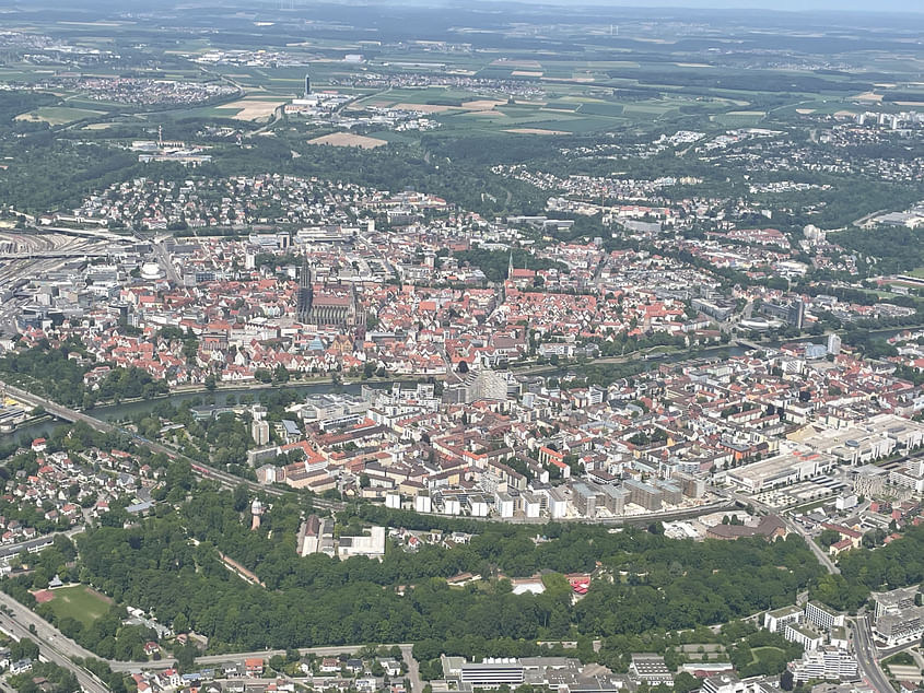 Entlang der Donau bis Ulm auf dem Rückweg via Augsburg