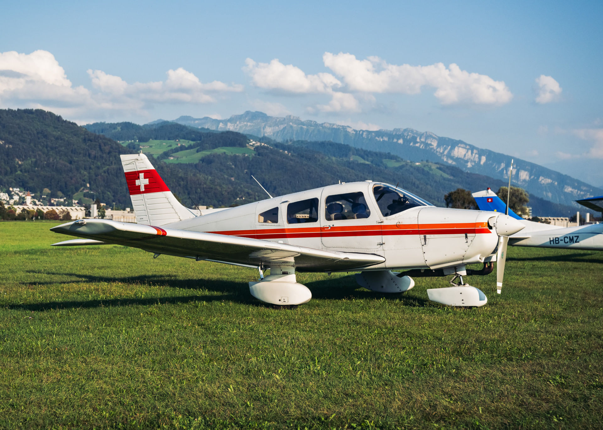 Die Piper der Flugbetriebs AG Sarnen-Kägiswil