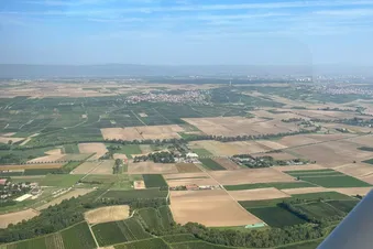 Rundflug Maniz, Hockenheimring, Mannheim und Heidelberg