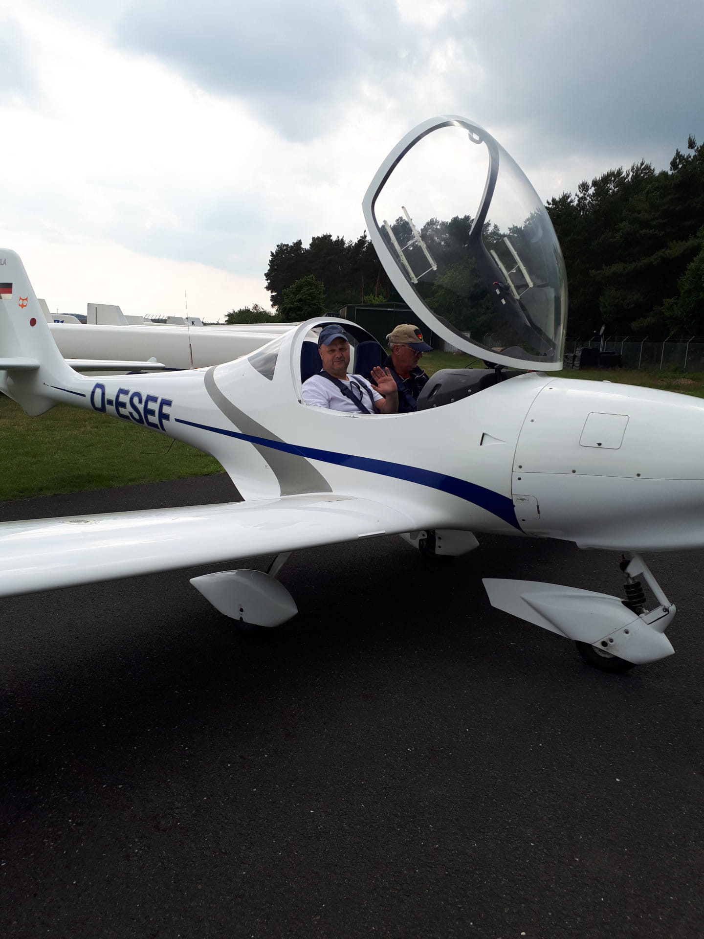 ...vor einem Gastflug am Heimatplatz
