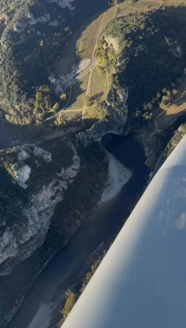 Survol de l’Ardèche (restaurant possible sur place)
