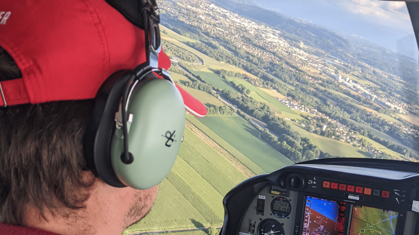 La Soule vue du ciel, vol au départ de Pau